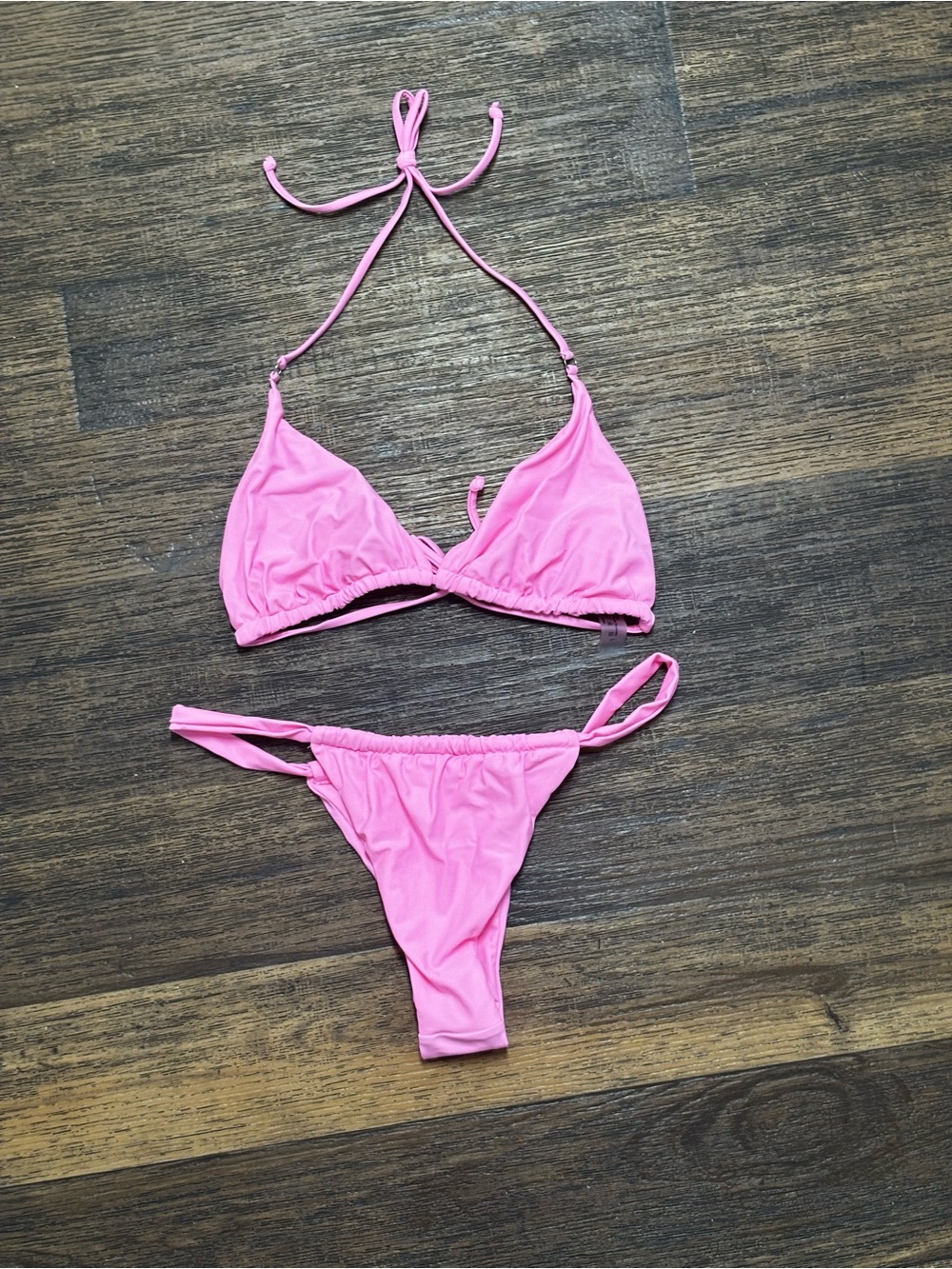 Pink Triangle Bikini Set